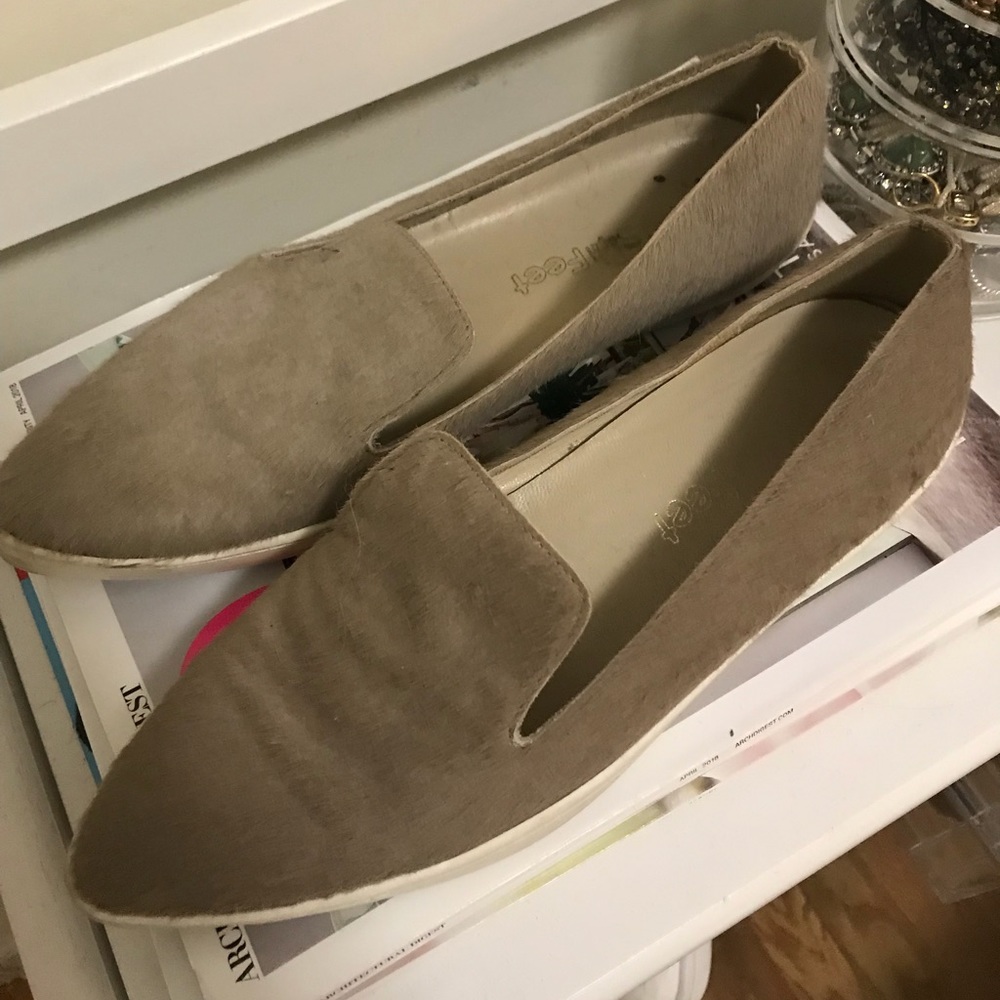 Fred Segal Pony Hair Slip-ons